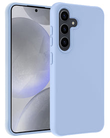 Samsung S24 Hoesje Siliconen Backcover Lichtgewicht - Lichtblauw