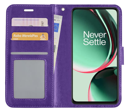 OnePlus Nord CE 3 Lite Hoesje Book Case Kunstleer - Paars