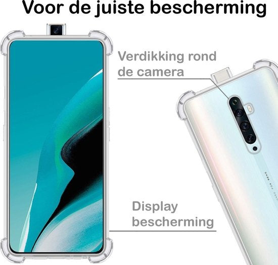 OPPO Reno 2Z Hoesje Shock Proof Siliconen - Transparant