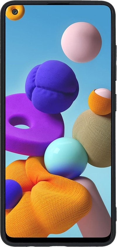 Samsung A21s Hoesje Siliconen Backcover Lichtgewicht - Zwart