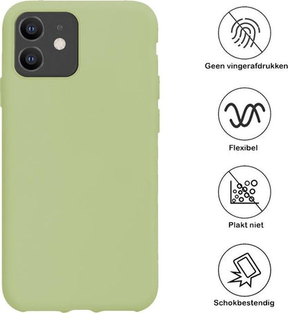 iPhone 11 Hoesje Siliconen Backcover Lichtgewicht - Groen