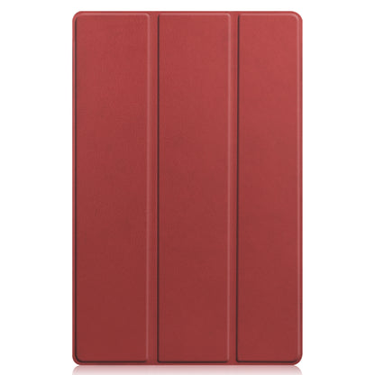 Lenovo Tab P11 Trifold Bookcase Hoes - Donkerrood