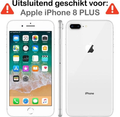 iPhone 8 Plus Hoesje Siliconen Backcover Lichtgewicht - Transparant