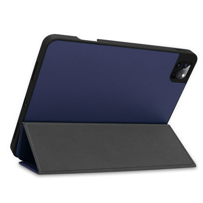 iPad Pro 2021 (11 inch) Hoesje Book Case Met Apple Pencil Uitsparing - Donkerblauw