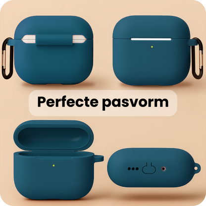 AirPods Pro 3 Hoesje Siliconen Krasbestendig - Donkerblauw