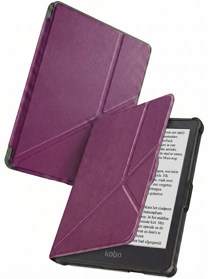 Kobo Clara HD Trifold Bookcase Hoes - Paars