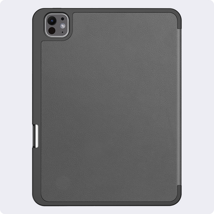 iPad Pro 2024 (11 inch) Trifold Bookcase Hoes met Penhouder voor Apple Pen - Grijs