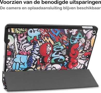 iPad 10.2 2020 Trifold Bookcase Hoes - Graffity