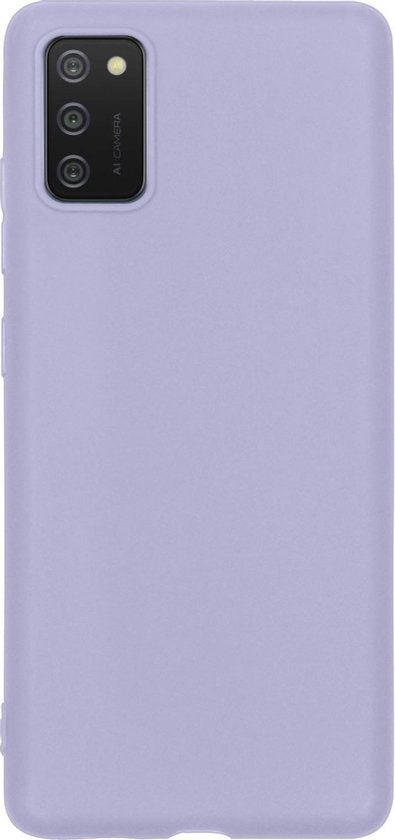 Samsung A02s Hoesje Siliconen Backcover Lichtgewicht - Lila