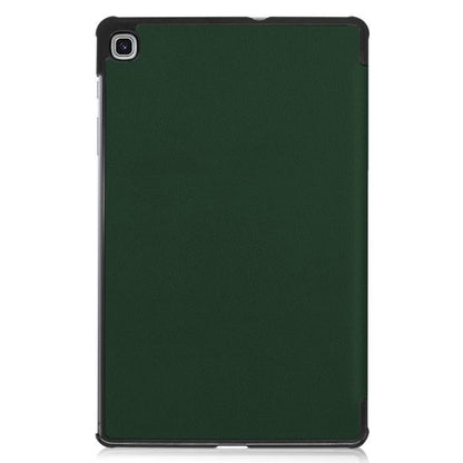 Samsung Galaxy Tab S6 Lite Trifold Bookcase Hoes - Donkergroen