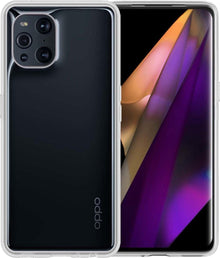 OPPO Find X3 Pro Hoesje Siliconen Backcover Lichtgewicht - Transparant