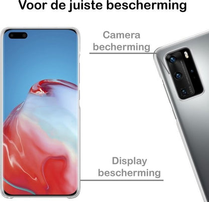 Huawei P40 Pro Hoesje Siliconen Backcover Lichtgewicht - Transparant