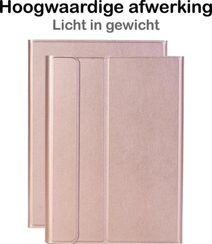 Samsung Galaxy Tab S6 Lite Toetsenbord Hoes met Uitneembaar toetsenbord - Rosé goud