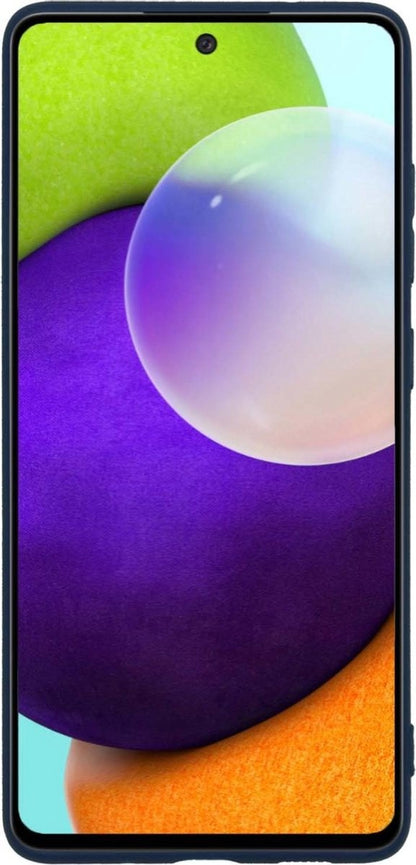 Samsung A52 Hoesje Siliconen Backcover Lichtgewicht - Donkerblauw