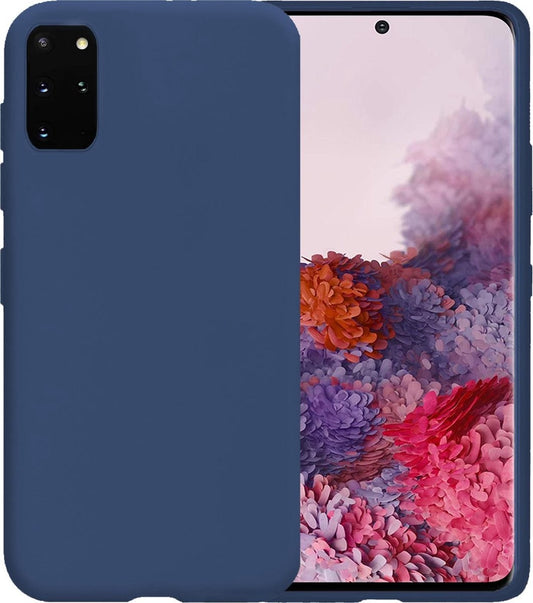 Samsung S20 Plus Hoesje Siliconen - Donkerblauw