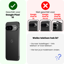 Google Pixel 10 Hoesje Siliconen Backcover Lichtgewicht - Donkerblauw