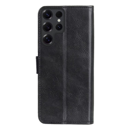 Samsung S25 Ultra Hoesje Bookcase Cover met Kaarthouder - Zwart