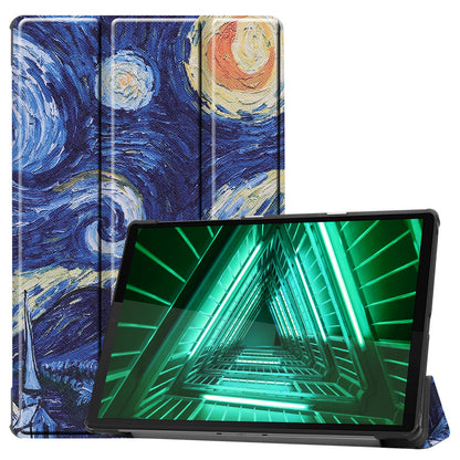 Lenovo Tab M10 FHD Plus 2nd Gen Trifold Bookcase Hoes - Sterrenhemel