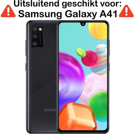 Samsung A41 Hoesje Siliconen - Zwart