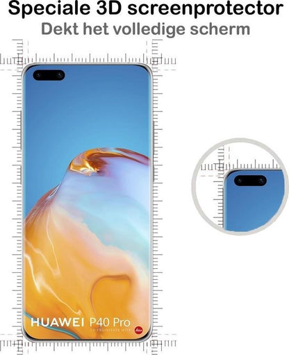 Huawei P40 Pro Screenprotector Full Cover Tempered Glass