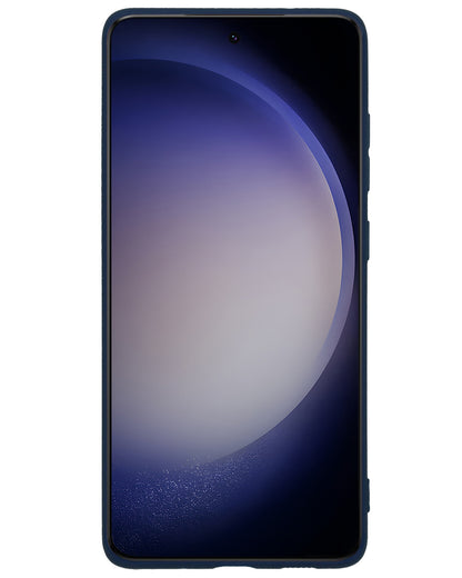 Samsung S23 Hoesje Siliconen Backcover Lichtgewicht - Donkerblauw