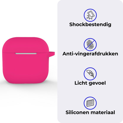 AirPods 4 Hoesje Siliconen Krasbestendig - Roze