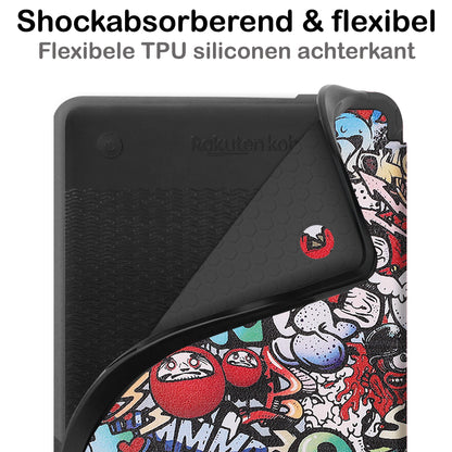 Kobo Clara 2E Bookcase Hoes Shockabsorberend - Graffity