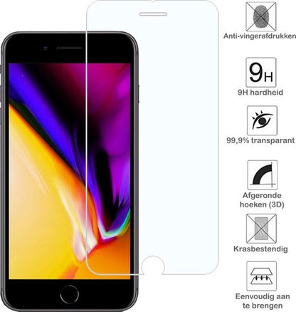 iPhone 7/8 Plus Screenprotector Gehard Glas - Anti-kras