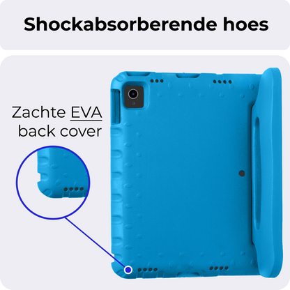 iPad Air 2024 (13 inch) Hoesje Kids Cover Bumper - Blauw