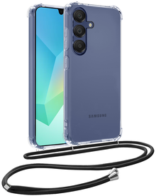 Samsung A16 Hoesje met Koord Backcover Shockproof - Transparant