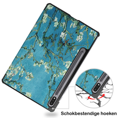 Samsung Galaxy Tab S8 Ultra Hoesje Book Case - Bloesem