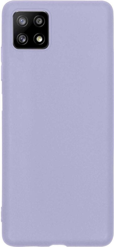 Samsung A22 5G Hoesje Siliconen Backcover Lichtgewicht - Lila