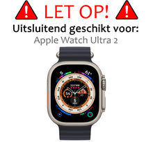 Siliconen Hoes Geschikt voor Apple Watch Ultra 2 Hoesje Cover Case - Hoesje Geschikt voor Apple Watch Ultra 2 (49 mm) Hoes Siliconen Case - Transparant