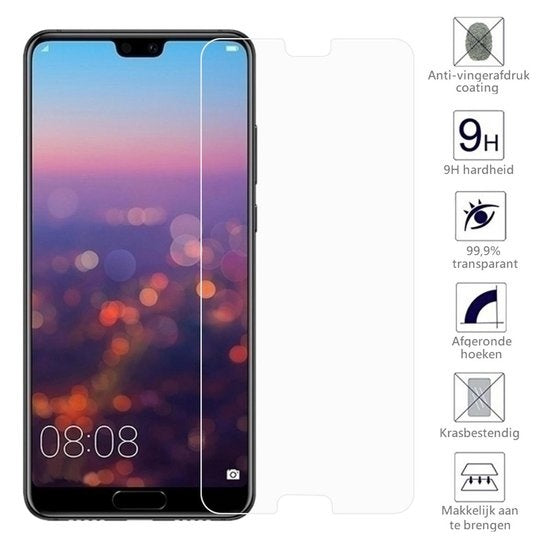 Huawei P20 Screenprotector Tempered Glass