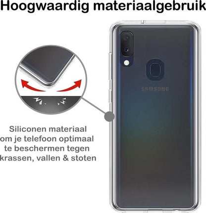 Samsung A20e Hoesje Siliconen - Transparant