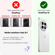 OnePlus 13 Hoesje Siliconen Backcover Lichtgewicht - Transparant