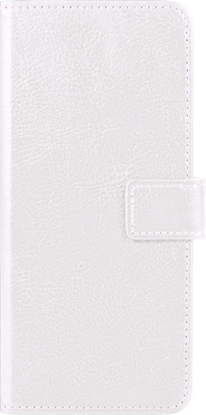 Samsung A72 5G Hoesje Bookcase Cover met Kaarthouder - Wit