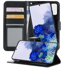 Samsung S20 Plus Hoesje Bookcase Cover Uitneembaar - Zwart