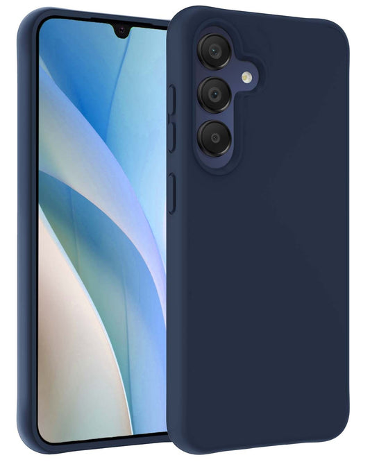 Samsung A15 Hoesje Siliconen - Donkerblauw