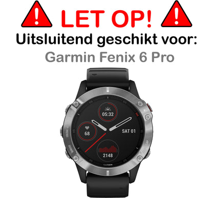 Garmin Fenix 6 Pro Screenprotector Gehard Glas - Anti-kras
