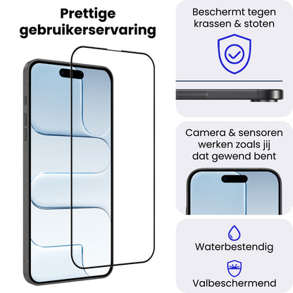 iPhone Air Screenprotector Gehard Glas met Installatieframe