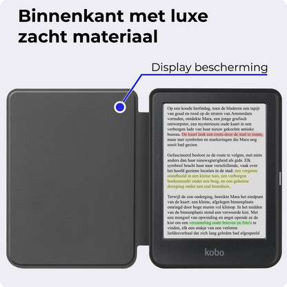Kobo Clara Colour Bookcase Hoes Shockabsorberend - Donkerblauw