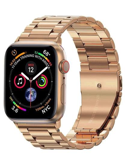 Horloge Bandje Geschikt Voor Apple Watch 1-8 / SE - 38/40/41 mm Bandje Metaal - Goud