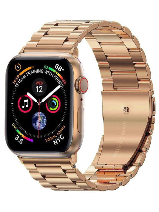 Bandje Geschikt Voor Apple Watch Bandje 38/40/41 mm Metalen Schakel Polsband - Horloge Bandje Geschikt Voor Apple Watch 1-8 / SE - 38/40/41 mm Bandje Metaal - Goud