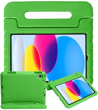 iPad 2022 / 2025 (A16 ) Kinderhoes Shockabsorberend Foam - Groen