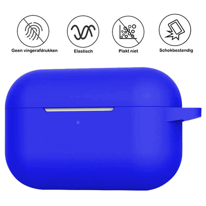 AirPods Pro 2 Hoesje Siliconen Krasbestendig - Blauw