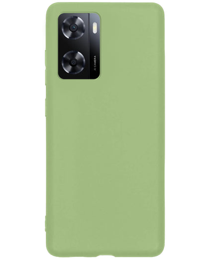 OPPO A57 Hoesje Siliconen Backcover Lichtgewicht - Groen