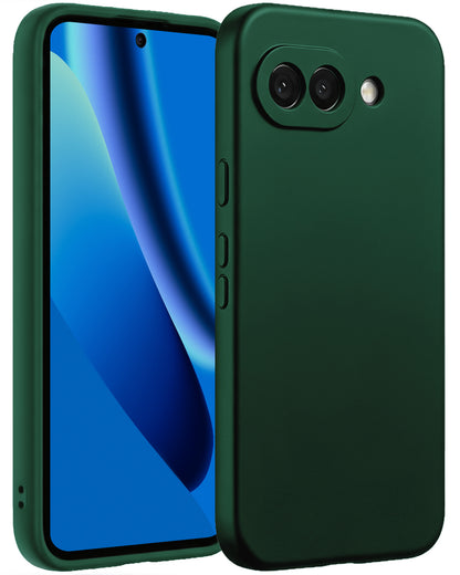 Google Pixel 10a Hoesje Siliconen Backcover Lichtgewicht - Donkergroen