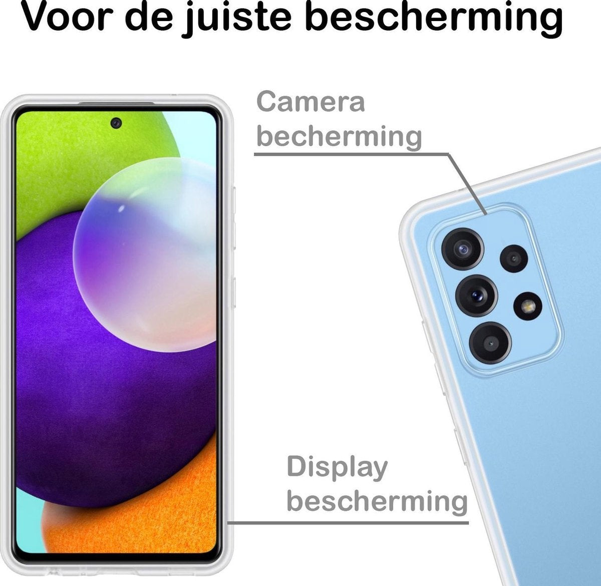 Samsung A52 Hoesje Siliconen - Transparant