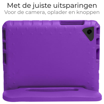Samsung Galaxy Tab A9 Plus Kinderhoes Shockabsorberend Foam - Paars